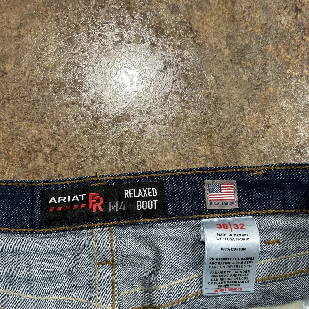 Ariat M4 FR Jeans Men's 38x32 Relaxed Boot Cut Flame Resistant Workwear